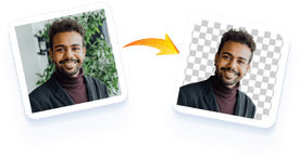 Social media marketing with background removal effects