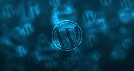 WordPress developer managing site migration with multiple screens showing performance metrics, database optimization, and hosting configuration panels