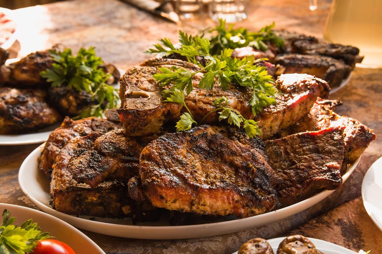 Beautifully styled meat dish with perfect background blur
