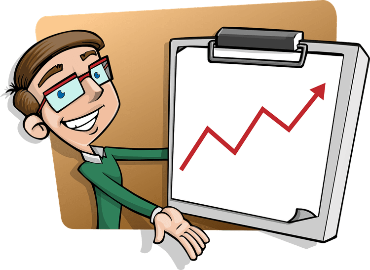 Local business owner celebrating growth success with team members in modern office space with community growth charts visible