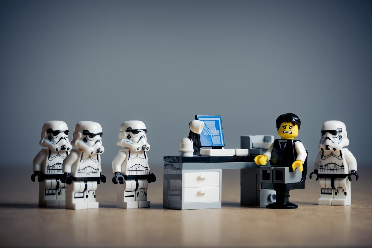 Different character figures representing multiple brand voices and personas
