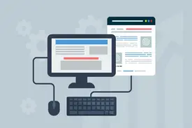 Developer building Progressive Web App with multiple screens showing PWA features, service workers, and mobile optimization interface