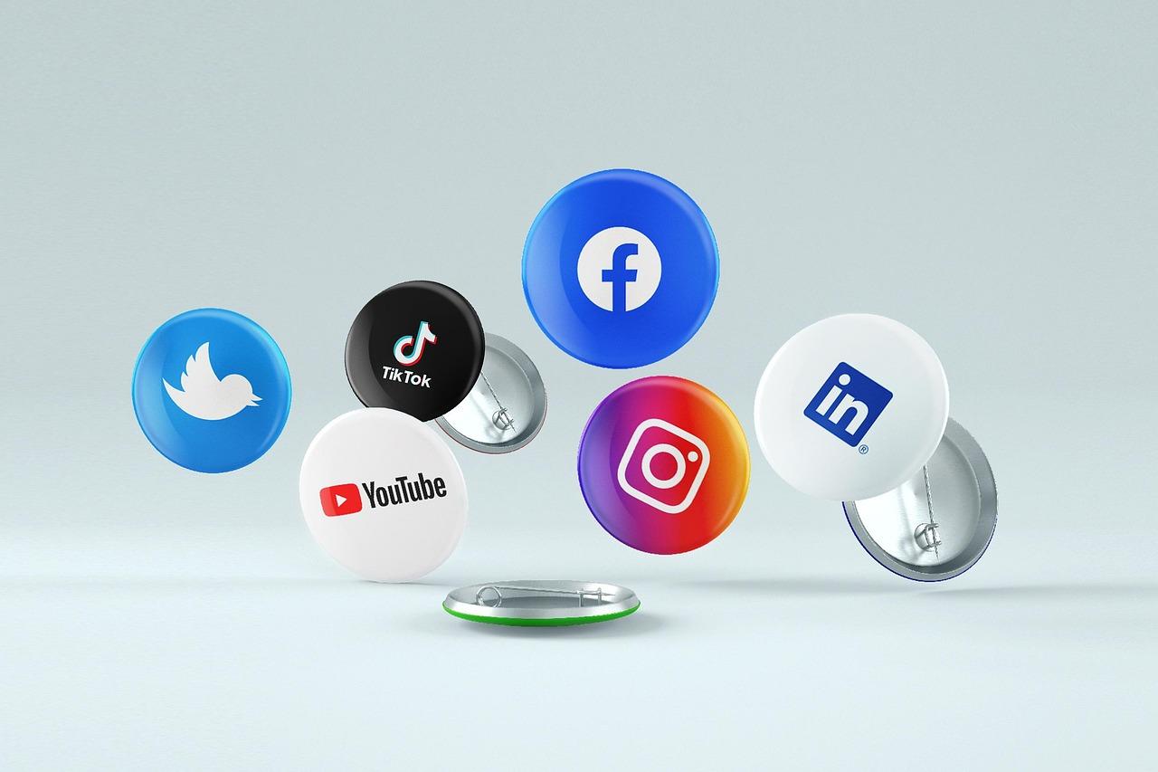 Digital devices showing social media growth metrics and AI tools