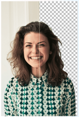 Image representing AI background removal process from Cliptics