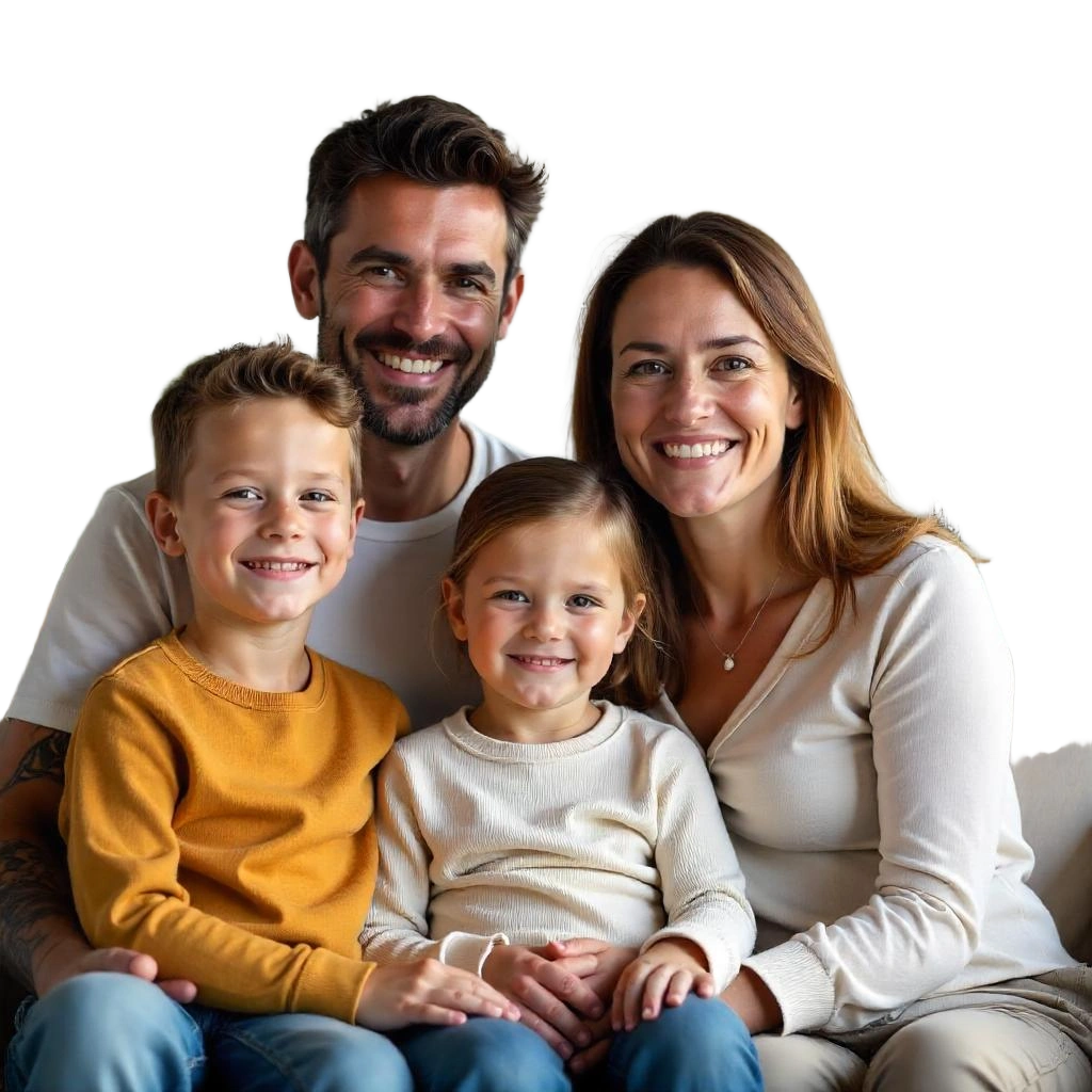 Family Photography after removed background