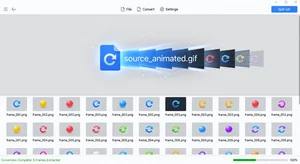 Convert GIF to PNG or JPG Frames Online for Free
