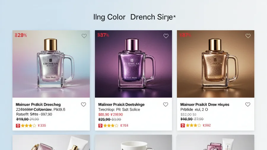A final showcase of successful ecommerce product listings using color drenching technique showing increased visual appeal and professional presentation