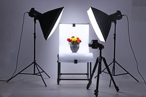 Product photography with selective desaturation effect showcasing professional results