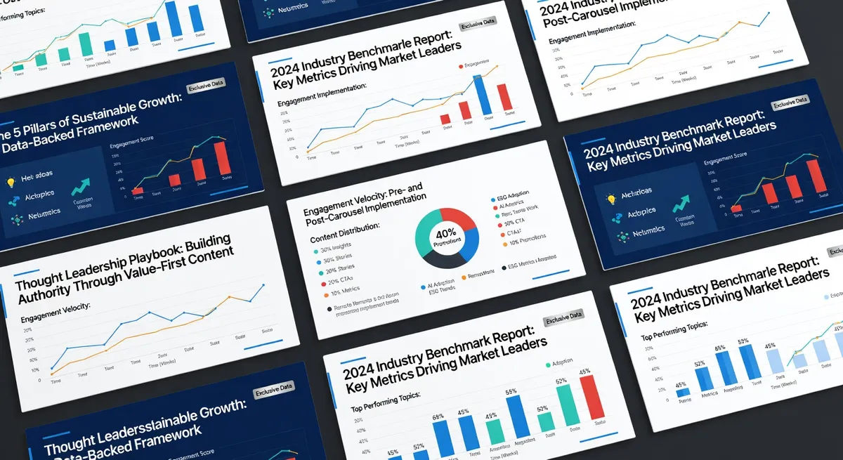An example of a trending carousel style showing raw, behind the scenes content with authentic messaging