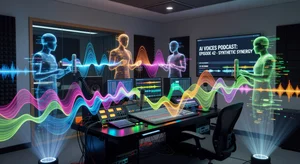 Multi-voice podcast creation