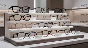 Collection of stylish eyeglass frames for different face shapes