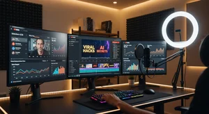 AI Tools for YouTube Creators 2026 YouTube creator workspace with AI tools