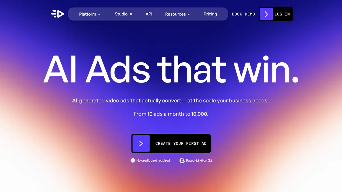 Creatify generating a UGC-style AI video ad