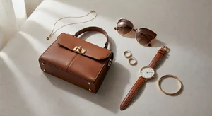 Fashion accessories beautifully arranged together