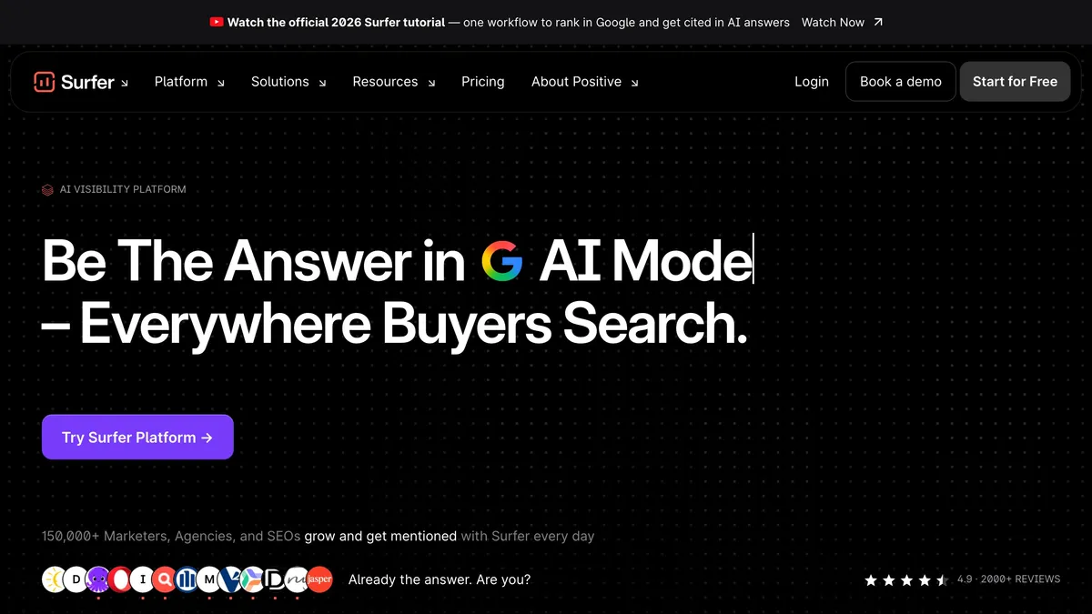 Surfer SEO real-time content optimization editor