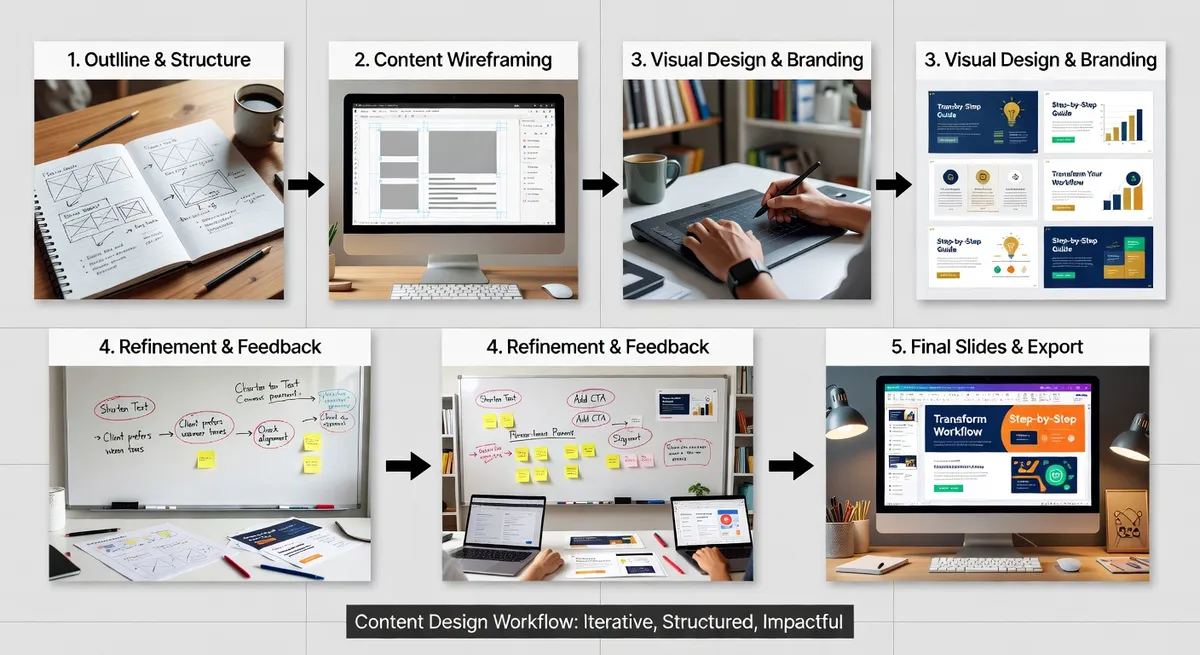 An example carousel slide showcasing a myth busting format with clear before and after comparisons