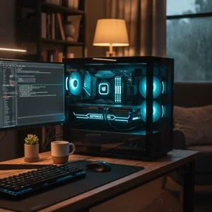 Run AI Models Locally 2026 Desktop computer running local AI model