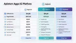 Professional comparison chart showing pricing, features, and capabilities across different AI platforms