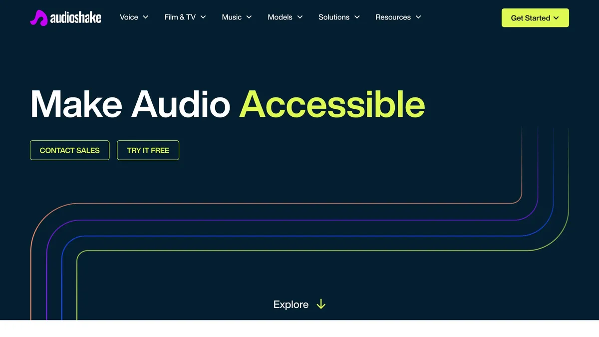 AudioShake separating a song into individual instrument stems