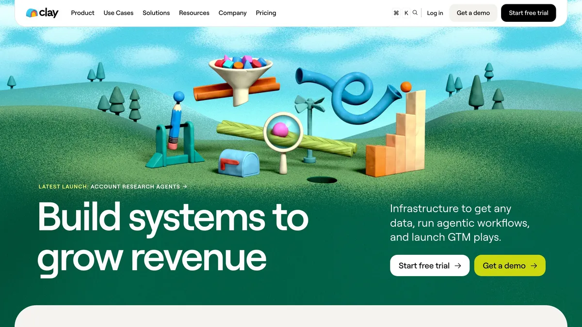 Clay data enrichment and go-to-market orchestration table