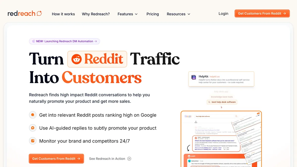 Redreach finding Reddit conversations with buying intent