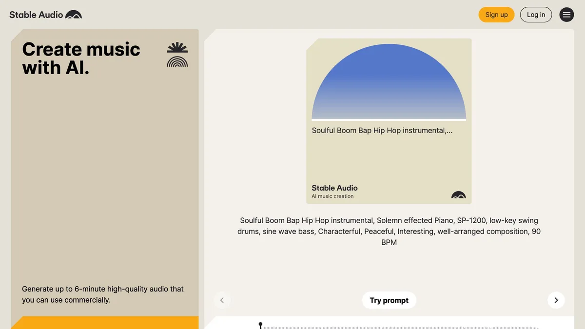 Stable Audio generating commercially licensed music