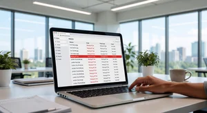 Website audit interface showing missing alt text warnings highlighted across multiple pages
