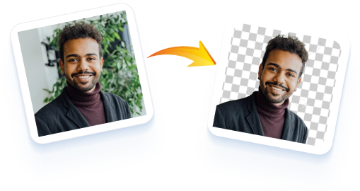 Social media marketing with background removal effects