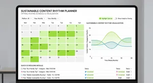 Content posting schedule
