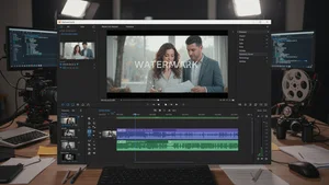 Video watermark removal interface