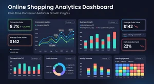Analytics dashboard showing conversion improvements from virtual try-on implementation