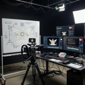How to Prompt Grok Imagine: Cinematography Language Guide Professional cinematography workspace showing Grok Imagine interface