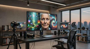 A technical visualization showing the architecture differences between three major AI image generation systems, with neural network diagrams, training data indicators, and performance benchmark graphs arranged in a clean infographic style