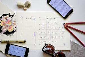 Content calendar with YouTube video planning strategy