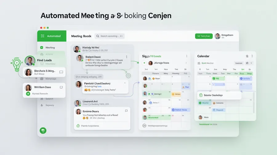 Konvertly AI finding leads, writing emails and scheduling meetings