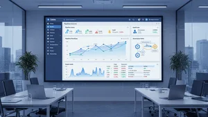 AI B2B sales dashboard with pipeline analytics, lead data and automation