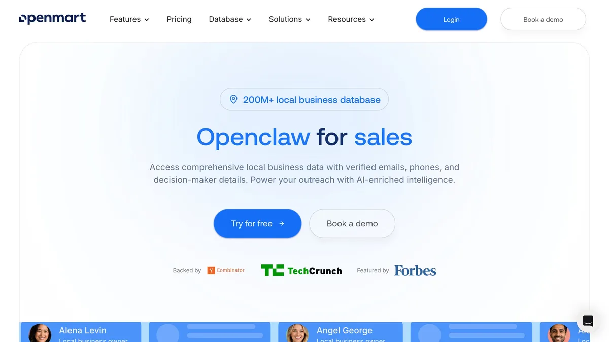 Openmart local business lead generation with verified contacts