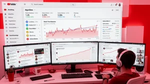 YouTube analytics dashboard