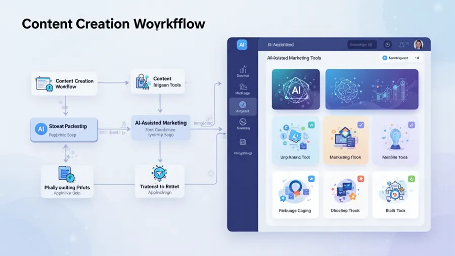 AI-powered analytics dashboard showing campaign performance, predictive insights, and optimization recommendations