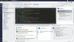 Development environment showing free AI coding assistants in action