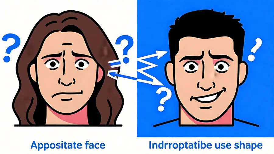 Split screen comparing appropriate versus inappropriate face swap use cases ethically