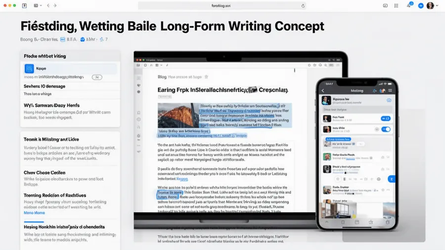 AlphaWriter generating a long-form article draft