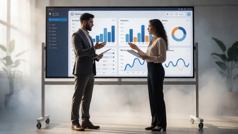 AI assistant collaborating with human on strategic business decision