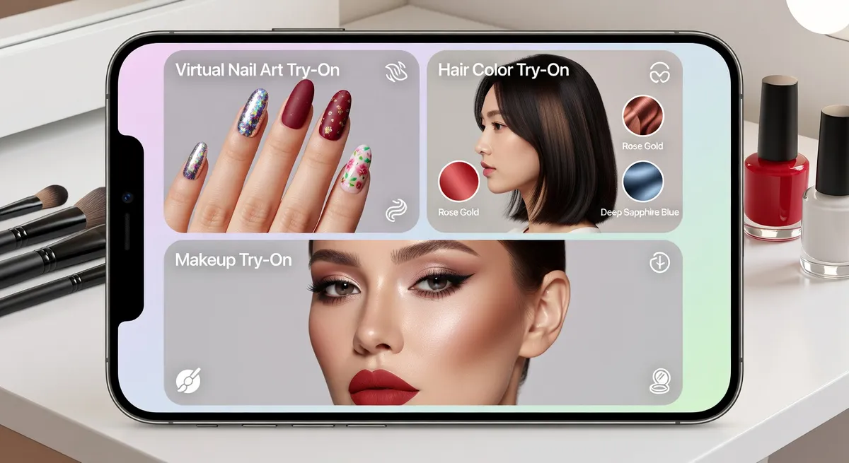 Conceptual illustration showing facial recognition data points being processed with privacy symbols, encryption icons, and data flow visualization